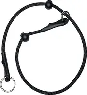 SAFEDOG Rope Slip Collars- Durable Dog Collar with Mechanical Lock for Safe & Easy Control- Adjustable Slip Dog Collar Ideal for Training All Breeds (Black)