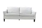 JESSE LOUNGE 3-SEATER SOFA COUCH SETTEE POLYESTER LINEN-LOOK FABRIC LIGHT WHEAT