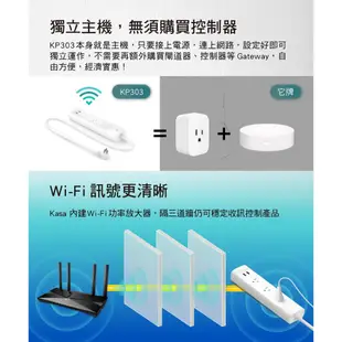 TP-Link KP303 3開關插座2埠SUB 新型wifi無線網路智慧電源延長線 防雷擊防突波