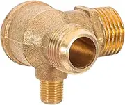 ULTECHNOVO Air Valve Copper Non Return Check Valve for Air Compressors Prevent Backflow Ensure Steady Pressure Supply for Tools Accessories Easy to Use for DIY Enthusiasts
