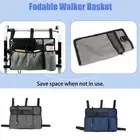 with Cup Holder Walker Bag Folding Rollator Organizer Basket Walkers Seniors