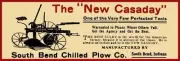 South Bend CASADAY Chilled Plow, IN NEW Sign: 12x36" USA STEEL XL Size, 4 lbs