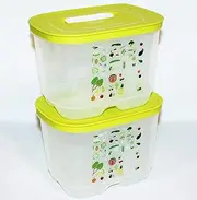 [Tupperware] Set of 2 Small Deep Fridgesmart Containers 7 Cups Margarita