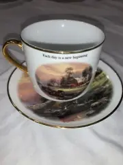 Thomas Kinkade Painter Of Light- Sunset At Riverbend Farm Coffee Cup