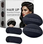 Hair Bump Clip For Volume,4X Hair Base Styling Inserts | 4 Pack Invisible Braiding Tool Pad Accessories For Lady Hairstyle Parties Everyday Use Weddings