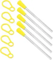 NULYLU 10pcs Triangle Iron Sticks Sturdy Plastic Iron Mallets for Hand Percussion and Musical Instruments