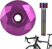 Bike Headset Top Caps | Aluminum Alloy Headset Top Cover | Lightweight Headset Top Caps for Bike Non-Slip Bowl Cover | Sturdy Cover