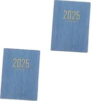 NUOBESTY 2pcs Weekly Planner Notebook 2025 Office Accessory for Business Academic Personal Use