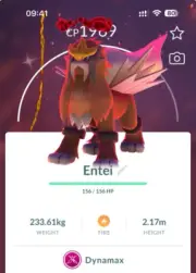 Pokémon Shiny Dynamax Entei - MlNl P T C - Read Description