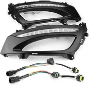XTevu DRL Lights, LED Running Lights, Compatible with K5 Optima 2011-2013, Front Bumper DRL Kit, LED Daylight Lamp Set