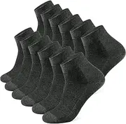 [Cozyroam] Trainer Socks for Men Women, 12 Pairs Sports Quarter Ankle Socks Breathable Combed Cotton Causal Daily Socks Lightweight Low Cut Socks Moisture-Wicking Walking Running Socks