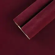 CHIHUT Self Adhesive Velvet Dresser Drawer Liner Dark Red Velvet Fabric Flock Contact Paper Roll 17.7''x100'' Dark Red Soft Felt Velvet Flocking Liner for Jewelry Drawer Box Lining Art Crafts