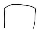 GENUINE OEM TECHNIKA OVEN DOOR SEAL FRONTAL GASKET GHE09TDWLPG