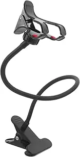 Mobile Phone Holder with Flexible Long Arm Gooseneck Bracket for Desk Bedside Durable Overhead Mount for All Smartphone for Video Calls Reading