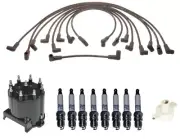 ACDelco Ignition Kit Distributor Rotor Cap Wire & Spark Plugs for Chevy GMC V8