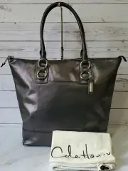 Cole Haan Logan Zip Tote / Waverly Unit B30864 BLACK SILVER