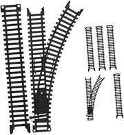 1 Set Miniature Train Track for Interactive Railroad Building with Ascending Tracks and Straight Safe Educational Play for Motor Skills Development