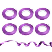 Curling Ribbon Crimped String Metallic 3/16" 11 Yards 6 Roll Purple