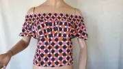 SIZE-8, MISTER ZIMI Off The Shoulder Blouse RRP $139.