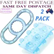 Cock Ring Double Sleeve Balls Delay Sheath Men Adult Sex Toy Men's Aid Stretchy
