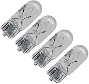 4X T10 12V 5W w5w Clear Wedge Auto Halogen Bulb White Car