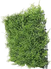 Kisangel Realistic Artificial Greenery Wall Panel Faux Grass for Outdoor/Indoor Decor
