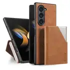 For Samsung Galaxy Z Fold6 5 4 3 TPU+Leather Case with Card Slot Shockproof Slim