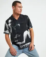 Joy Division Closer Short Sleeve Shirt in Black