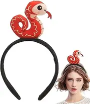 Stuffed Animal Headband | Cartoon Snake Hairband,Unique Hair Accessories Stuffed Toy Headdress, 2025 Costume Photo Props for Women