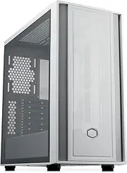 Cooler Master MasterBox 600 White Lite Mid-Tower E-ATX Airflow Case - Back Connect MB & 420mm Radiator Ready, Supports up to 7 Case Fans, Tempered Glass Side, USB 3.2 Gen 1 Type-C