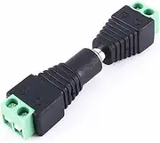 WHAMVOX 12v Dc Power Connector Set 5 Male 5 Female for Strip Lights and Cameras No Tap Needed Screw Terminal Strip Easy Installation