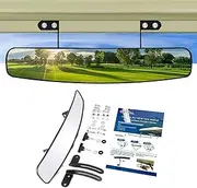 BETOOLL 16.5" Wide Rear View Convex Golf Cart Mirror for EZ Go, Club Car, Yamaha