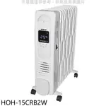 禾聯11葉片式電子恆溫電暖器HOH-15CRB2W 廠商直送