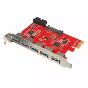 PCIE TO USB 3.0 Card 5 Port USB3.0 HUB To PCI-E Express Card Adapter