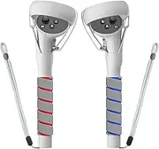 Uniplay VR Accessories Handle Accessories for Gorilla Tag Arm Extenders for Gorilla Tag Long Arms Handle Attachments for Oculus/Meta Quest 2 Controller Extension Beat Saber Golf Club Attachment（White）