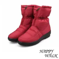 在飛比找momo購物網優惠-【HAPPY WALK】輕量雙層防水防滑加厚保暖雪靴(紅)