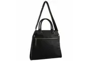 Milleni Women Ladies 36cm Crossbody Handbag Shoulder Bag w Guitar Strap Black