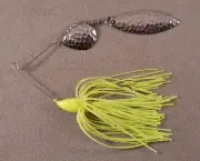 Bass Fishing Lure DR Custom Spinnerbait, 3/8 oz. 1 Colorado & 1 Willowleaf Blade