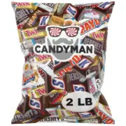2 Pound Gift Box Mix of Chocolate, Individually Wrapped Assorted Bulk Candy Choc