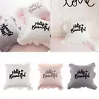 Modern Embroidery Sweet Words Cushion Stuffed Pillow Bolster