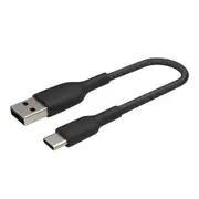 Belkin Boost Charge USB-A to USB-C Braided Cable 0.15M Black - CAB002bt0MBK
