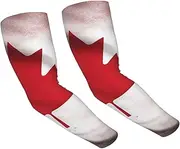 [FHEDVBN] Canadian flag Arm Sleeves Compression Arm Covers for Men Women Outdoor Sun Sleeves Cooling Sports Sleeve, Black