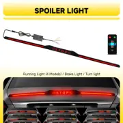 LED Brake Tail Strip Light Spoiler Rear Carbon Fiber Lip Trim Stop Pattern Y (for: Volkswagen)