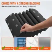 Acoustic Foam Panels, 4-Pack, 0.42 x 0.16 x 0.30m, Self-Adhesive Soundproofing