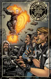 GHOST RIDER VS SONS OF ANARCHY CROSSOVER Pin-Up Chris McJunkin 11x17 Print