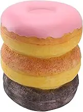 Food Shoe Changing Stool, Fun Decorative Donut Shape Retro Resin Simulated Food Stool for Hallway Dorm Room Office Living Room, Changing Stool for Hallway, Food Shape Design