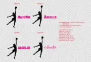 Netball Net Girl Custom Name Wall Sticker Personalized Decal Gift 4 netballer