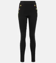 [Balmain] Balmain Jersey leggings UK 16 black