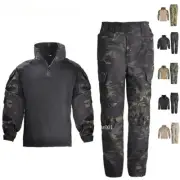 Kids Boys Army Tactical Shirt Pants Uniform Military Combat Camo Casual Suit