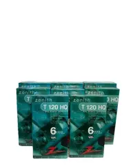(8)Tapes NEW Zenith T 120 HQ Blank VHS VCR Tapes Video Cassette Old, New Stock